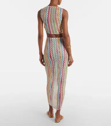 Missoni Zigzag asymmetric midi skirt | Thumbnail 2 Missoni Zigzag asymmetric midi skirt | Thumbnail 2