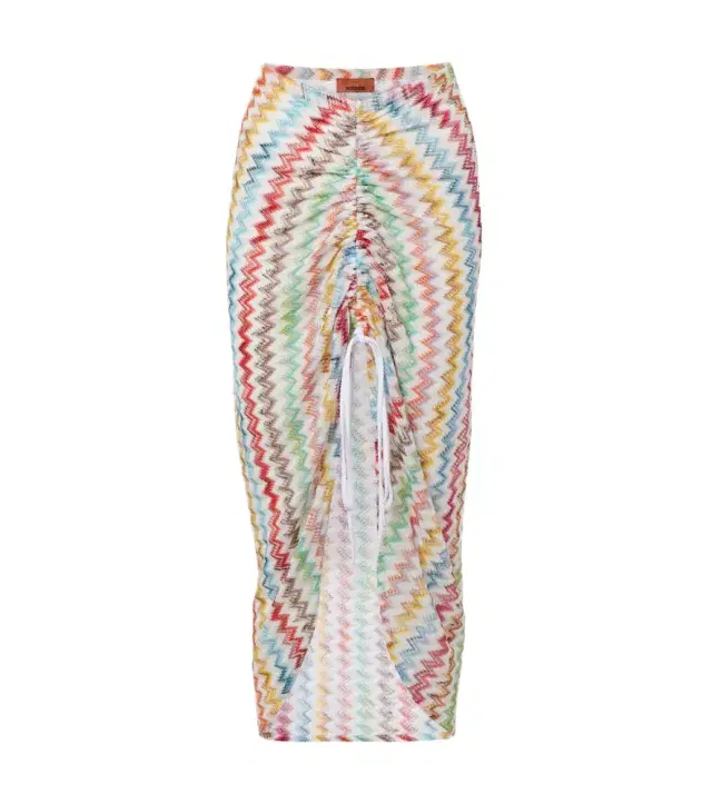 Missoni Zigzag asymmetric midi skirt