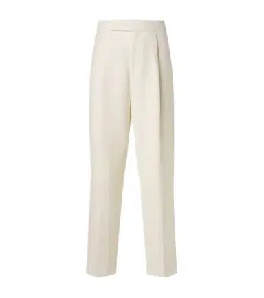 Zegna Wool and linen wide-leg pants | Thumbnail 1
