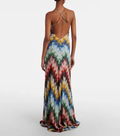 Missoni Zigzag open-back lamé gown | Thumbnail 2 Missoni Zigzag open-back lamé gown | Thumbnail 2