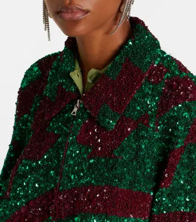 Dries Van Noten Sequined blouson jacket | Thumbnail 5