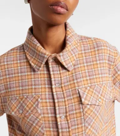 God’s True Cashmere Midnight Rose plaid cashmere shirt | Thumbnail 2 God’s True Cashmere Midnight Rose plaid cashmere shirt | Thumbnail 2