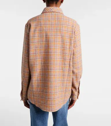 God’s True Cashmere Midnight Rose plaid cashmere shirt | Thumbnail 3 God’s True Cashmere Midnight Rose plaid cashmere shirt | Thumbnail 3