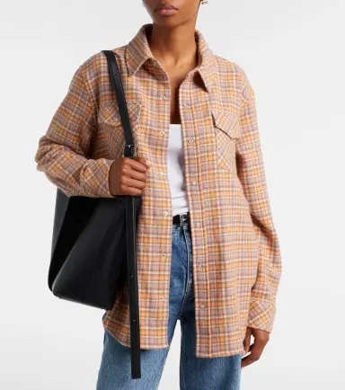 God’s True Cashmere Midnight Rose plaid cashmere shirt | Thumbnail 5 God’s True Cashmere Midnight Rose plaid cashmere shirt | Thumbnail 5