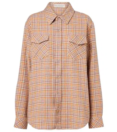 God’s True Cashmere Midnight Rose plaid cashmere shirt | Thumbnail 1 God’s True Cashmere Midnight Rose plaid cashmere shirt | Thumbnail 1