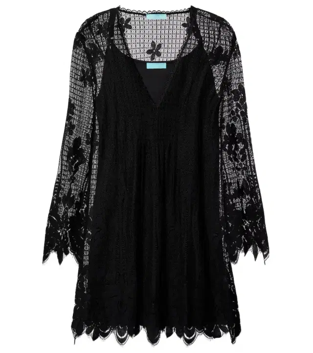 Melissa Odabash Elizabeth cotton-blend lace minidress