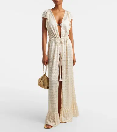Melissa Odabash Stevie lamé kaftan | Thumbnail 5