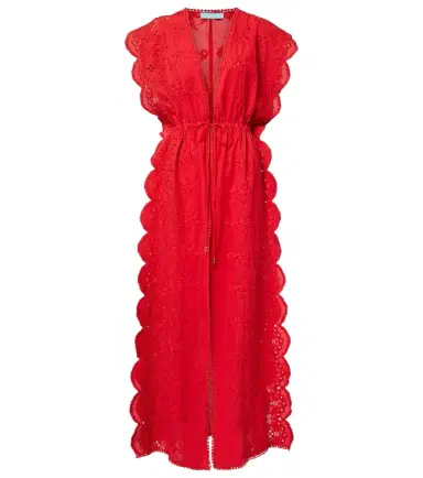 Melissa Odabash Talitha broderie anglaise cotton kaftan | Thumbnail 1