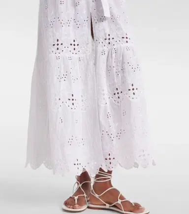 Melissa Odabash Talitha broderie anglaise belted cotton kaftan | Thumbnail 3