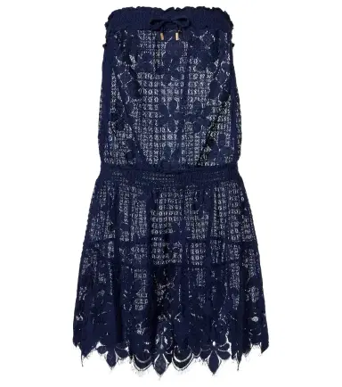 Melissa Odabash Isla HS cotton-blend lace romper | Thumbnail 1