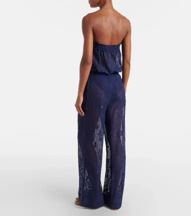 Melissa Odabash Viv HS cotton-blend lace romper | Thumbnail 4