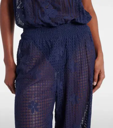 Melissa Odabash Viv HS cotton-blend lace romper | Thumbnail 5