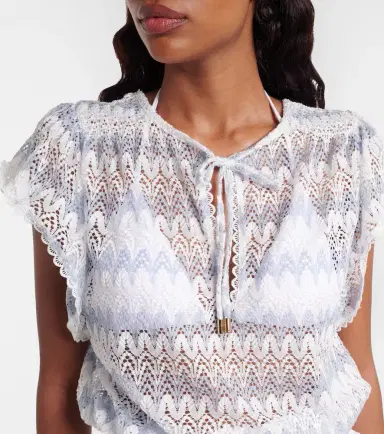 Melissa Odabash Remi tiered minidress | Thumbnail 3