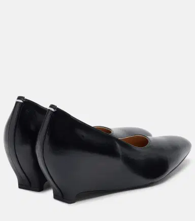 Maison Margiela Leather wedge pumps | Thumbnail 2