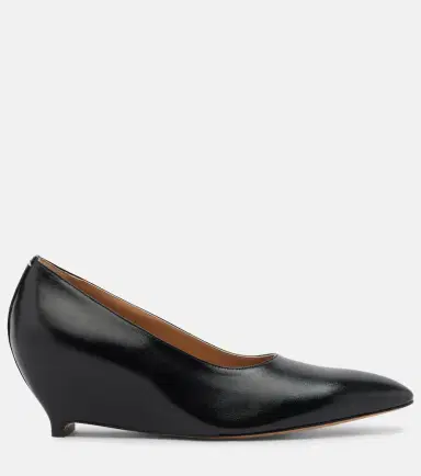 Maison Margiela Leather wedge pumps | Thumbnail 3