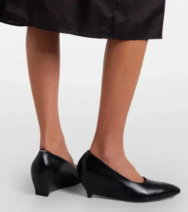 Maison Margiela Leather wedge pumps | Thumbnail 5