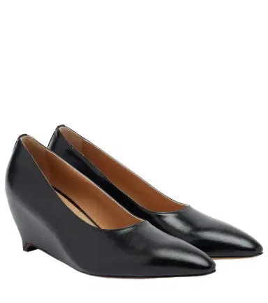 Maison Margiela Leather wedge pumps | Thumbnail 1