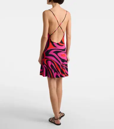 PUCCI Marmo draped jersey satin minidress | Thumbnail 3 PUCCI Marmo draped jersey satin minidress | Thumbnail 3