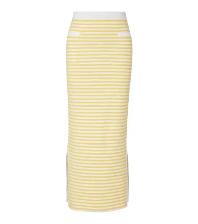 Ari striped pencil skirt