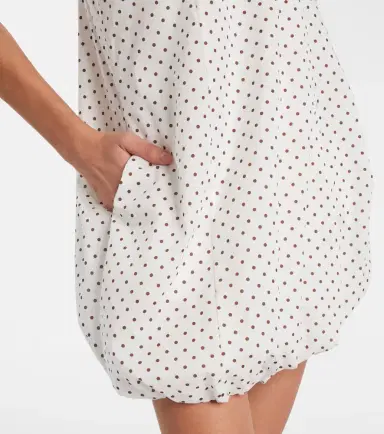 Posse Sky polka-dot balloon minidress | Thumbnail 4