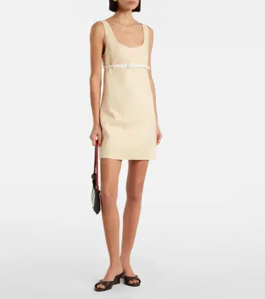 Posse Pamela belted linen minidress | Thumbnail 2 Posse Pamela belted linen minidress | Thumbnail 2