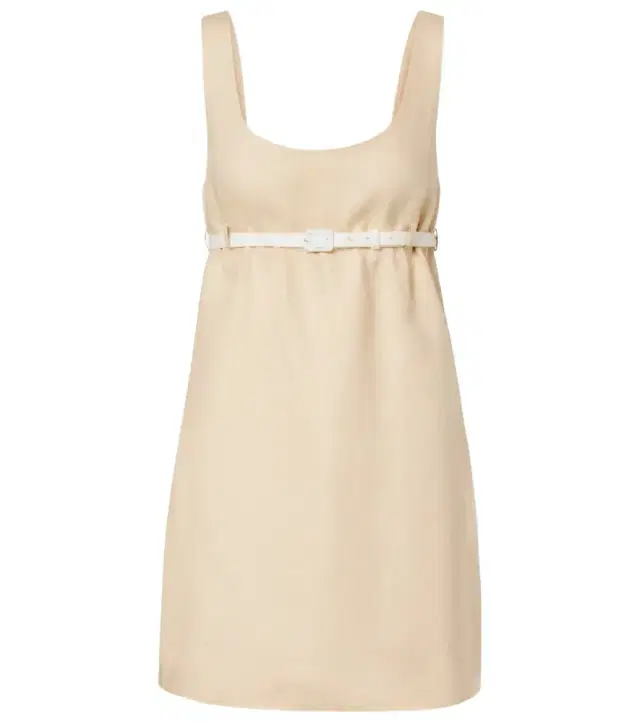 Posse Pamela belted linen minidress