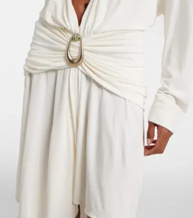 Christopher Esber Stone Pin draped jersey minidress | Thumbnail 2