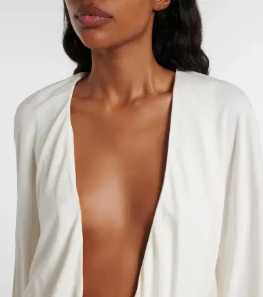 Christopher Esber Stone Pin draped jersey minidress | Thumbnail 4