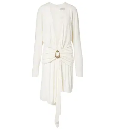 Christopher Esber Stone Pin draped jersey minidress | Thumbnail 1