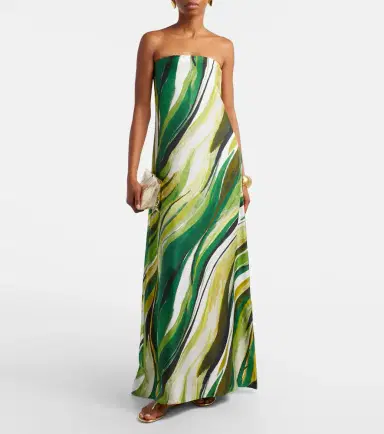 Christopher Esber Strapless printed silk gown | Thumbnail 2