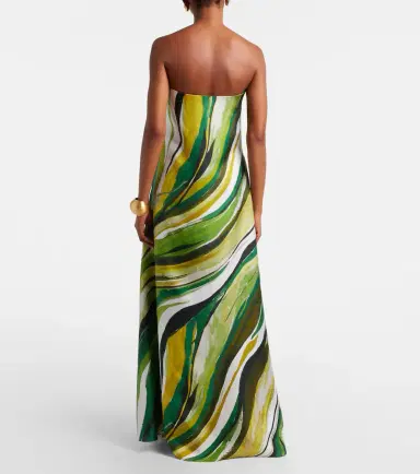 Christopher Esber Strapless printed silk gown | Thumbnail 5