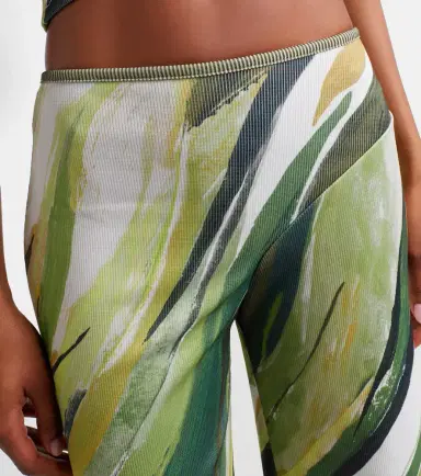 Christopher Esber Printed ribbed-knit jersey wide-leg pants | Thumbnail 2 Christopher Esber Printed ribbed-knit jersey wide-leg pants | Thumbnail 2