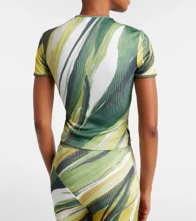 Christopher Esber Printed ribbed-knit jersey top | Thumbnail 5