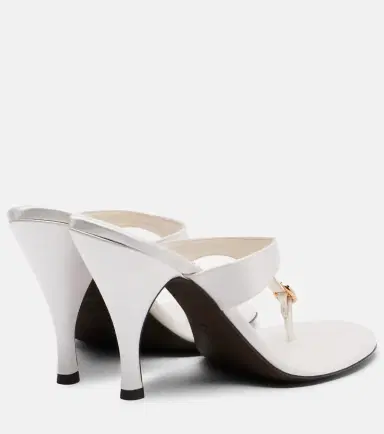 Herbert Levine Kiss And Tell embellished satin thong sandals | Thumbnail 4