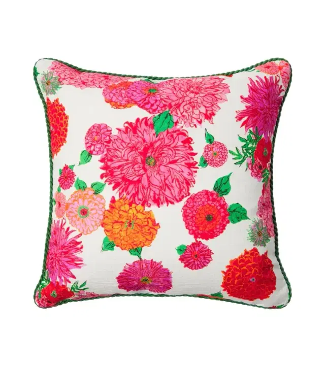 La DoubleJ Bright Blooms floral cushion