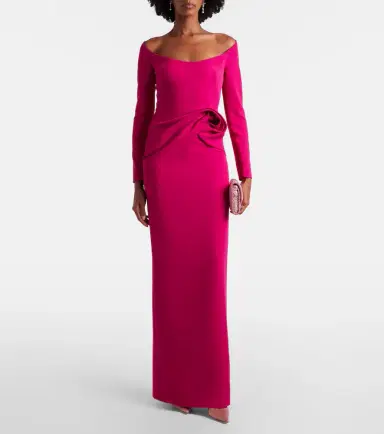 Safiyaa Emmina draped crêpe gown | Thumbnail 2