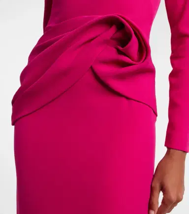 Safiyaa Emmina draped crêpe gown | Thumbnail 4