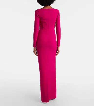 Safiyaa Emmina draped crêpe gown | Thumbnail 5
