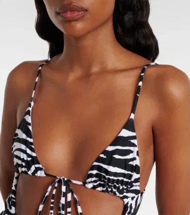 The Attico Cutout zebra-print swimsuit | Thumbnail 3