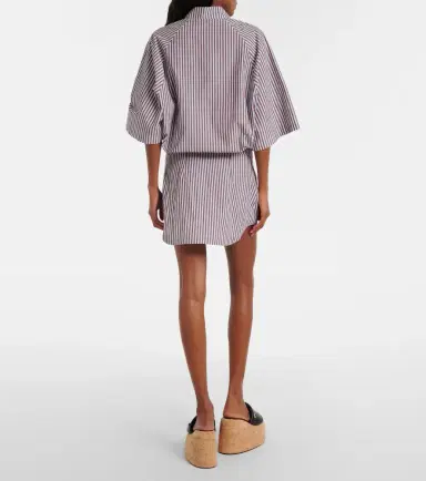 The Attico Striped cotton polo dress | Thumbnail 2
