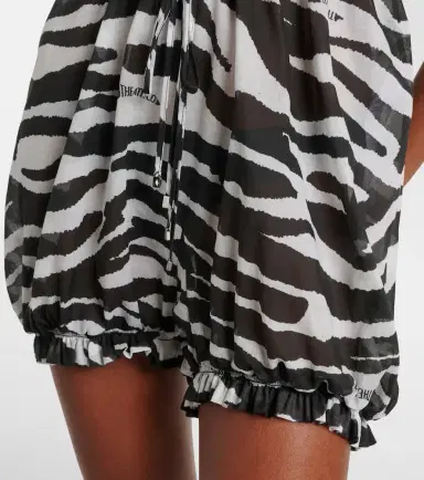 The Attico Zebra-print cotton muslin romper | Thumbnail 3 The Attico Zebra-print cotton muslin romper | Thumbnail 3