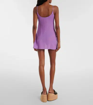 The Attico Cutout cotton muslin minidress | Thumbnail 4