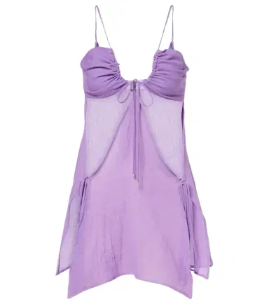 The Attico Cutout cotton muslin minidress | Thumbnail 1