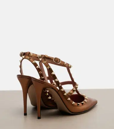 Valentino Garavani Rockstud metallic leather pumps | Thumbnail 2