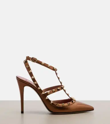 Valentino Garavani Rockstud metallic leather pumps | Thumbnail 3