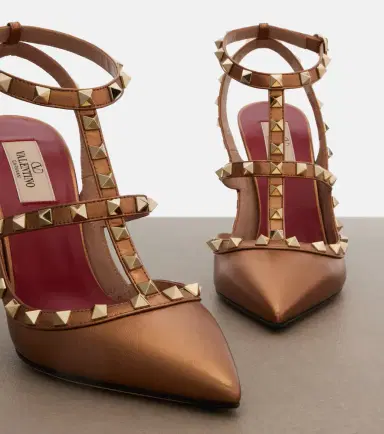 Valentino Garavani Rockstud metallic leather pumps | Thumbnail 4