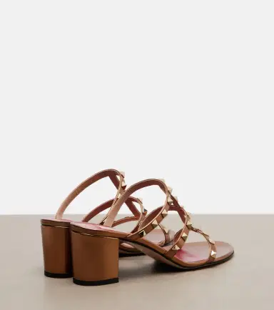 Valentino Garavani Rockstud metallic leather mules | Thumbnail 3