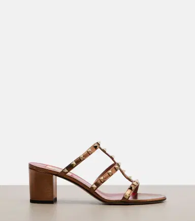 Valentino Garavani Rockstud metallic leather mules | Thumbnail 4