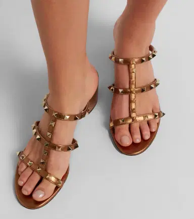 Valentino Garavani Rockstud metallic leather mules | Thumbnail 6