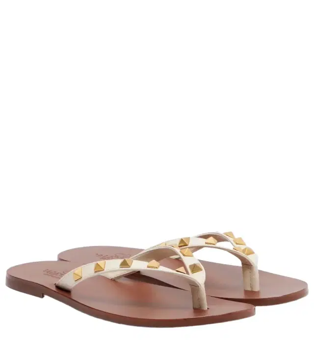 Valentino Garavani Rockstud leather thong sandals